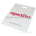 polythene carrier bag with punched hole handle